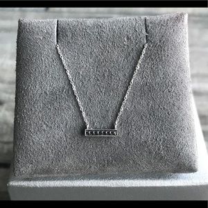 Sylvie Rose Black Diamond Bar Necklace